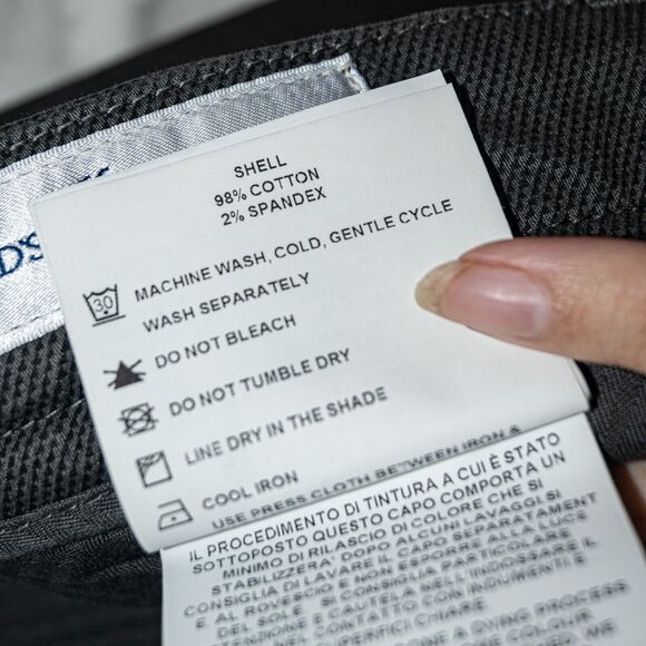 TOD'S Men's Chino Pants in Gray textured Size 38 Made in Italy - Picture 10 of 10